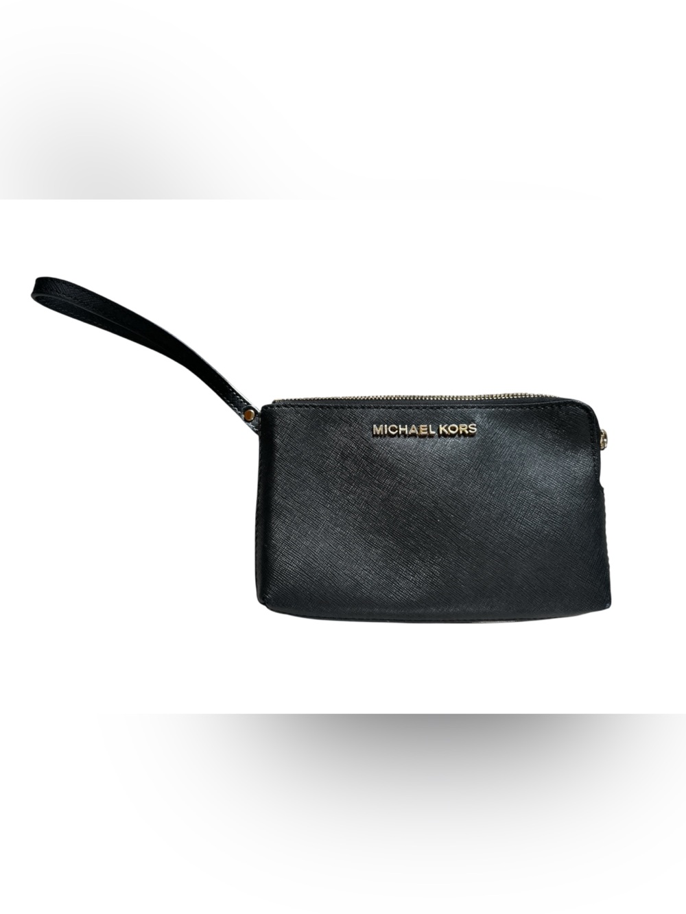 Michael Kors Saffiano Leather Double Zip Wristlet